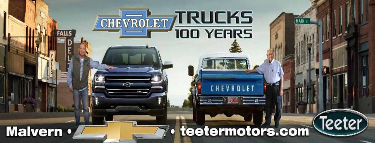 Selling Chevrolet Trucks for 100 years at Teeter Motor Company in Malvern AR